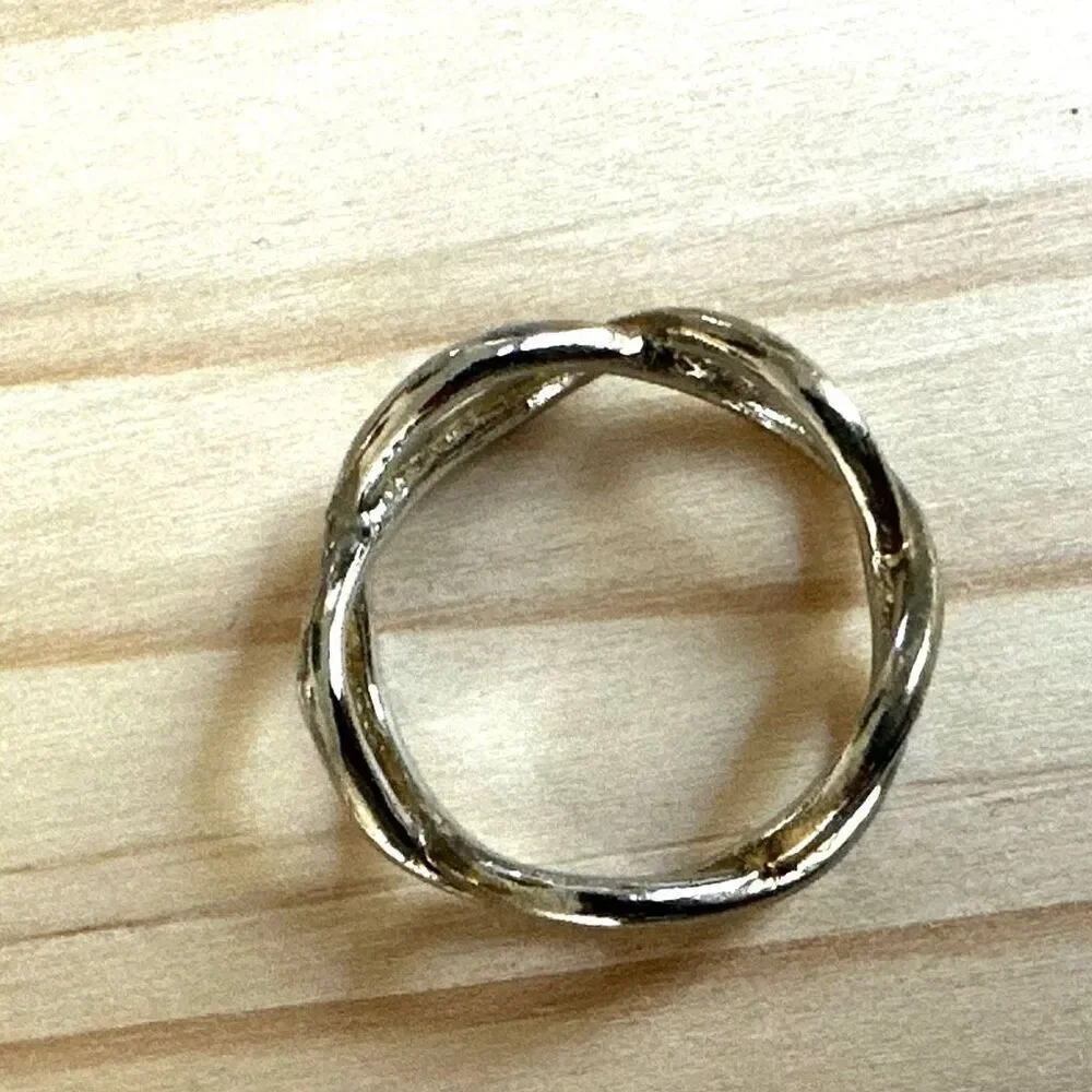 Infinity Twist Band Ring infinity twist